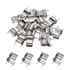 15Pcs Fuse Clips for 6 x 30mm Glass Ceramic Tube Holder Clamps,Silver