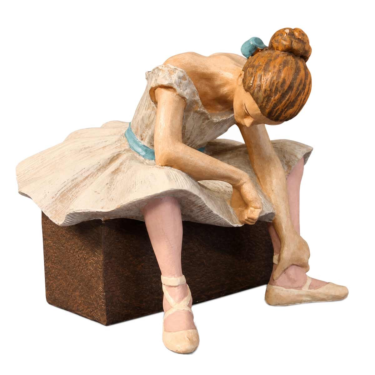 Figurine L'Attente Degas danseuse en résine idéale pour sublimer une bibliothèque