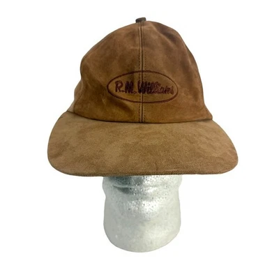 R.M. Williams Kangaroo Brown Suede Leather Baseball Hat Cap Made In Australia - Image 1 of 4