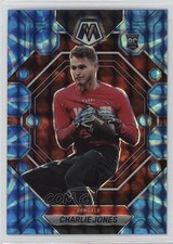 2023 Panini Mosaic Rookies Reactive Blue Mosaic Prizm Charlie Jones #299 1o8k