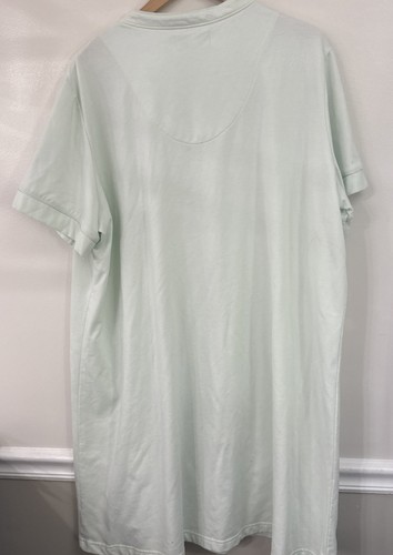 Miss Elaine Bath Robe House Coat Full Zip Terry Cloth Mint Green 3X Cotton/Poly - Picture 6 of 10