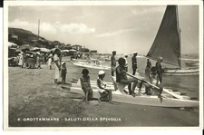 GROTTAMMARE (Ascoli Piceno) - Saluti dalla spiaggia - viaggiata 7.9.194 -aav1180