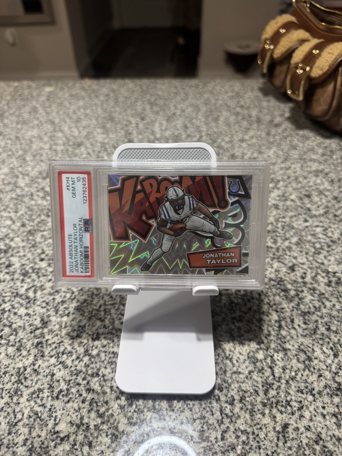 2022 Absolute Kaboom! Horizontal Jonathan Taylor #KH4 PSA 10