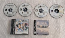Final Fantasy 9 IX PS1 Playstation 1 4 Discs Manual Black Label