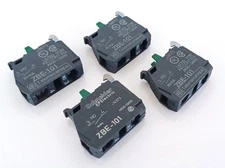 Schneider Electric ZBE-101 Normally Open Contact Block ( Lot of 4 ) New