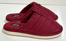 Lands' End Fleece Lined Comfort Puffer Slip On Indoor Outdoor Slippers Women 9 B