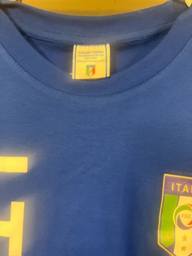 Italian Football Federation FIGC Adult Large Blue TShirt - Picture 2 of 3