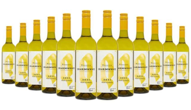 Q Reserve Australia Chardonnay 2021 - 12 x 750ml RRP$240 Free S/R
