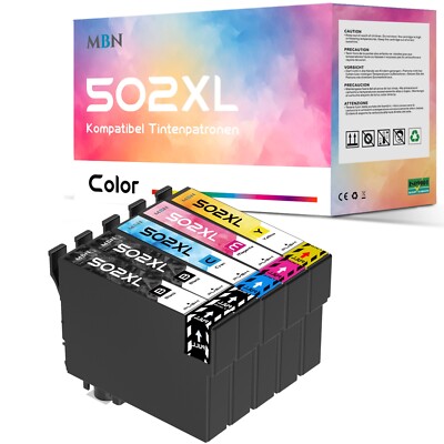 5er Set Patronen für Epson 502 XL kein Original Epson WF2800 WF2860DWF WF2865DWF