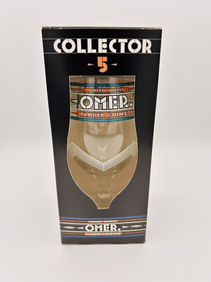 Omer Collector 5 Limited Edition Boxed 33cl Belgisches Bierglas Nucleated B Neu