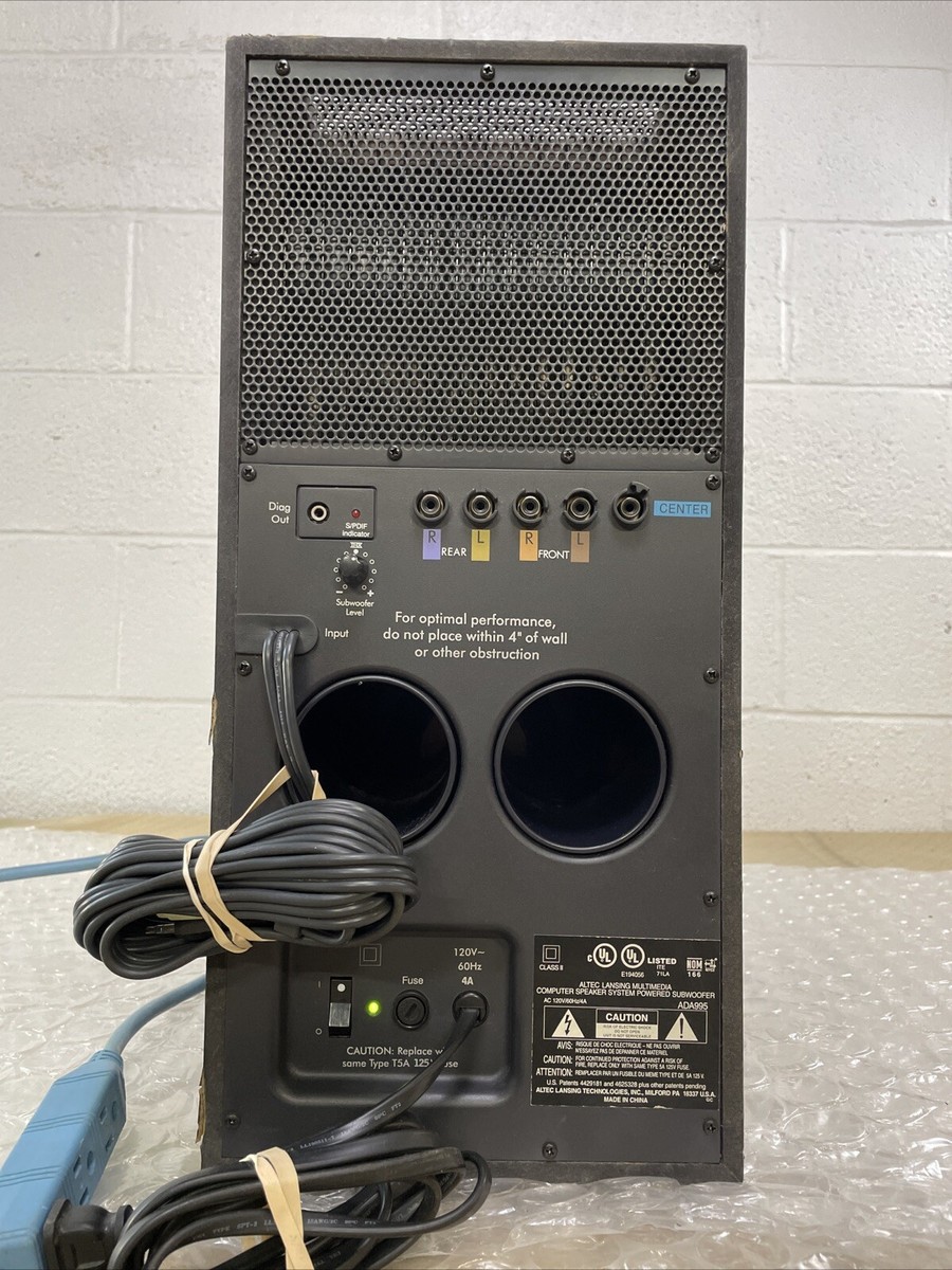 Computer Speakers Dell Ada995 Altec Lansing ADA-995 Dolby Digital