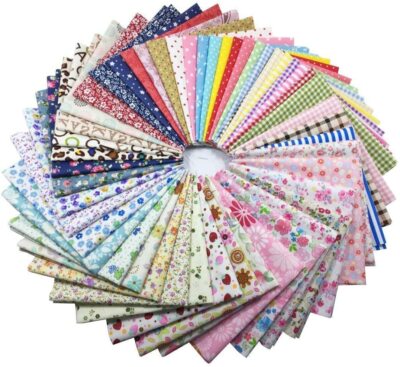 50pcs 12 x12 Inch Cotton Fabric Craft Square Precut Patchwork Sheets Quilting 
