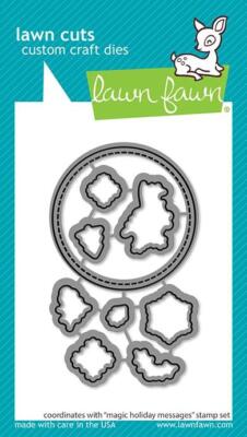 Lawn Fawn, lawn cuts/ Stanzschablone, magic holiday messages