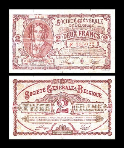 2x 1 - 1.000 Francs - Édition 1915 - 1918 - Reproduction - B 18 - Picture 8 of 9