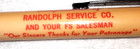 FS ILLINI MOTOR OIL CAN TOPPER "Randolph Service Co." Working Mech Pencil — photo 2