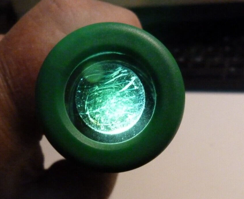 Linterna Verde Luz Verde Vintage Foto 4 de 4