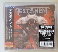 Testament Brotherhood Of The Snake New CD + Shirt Limited Edition Japan Thrash