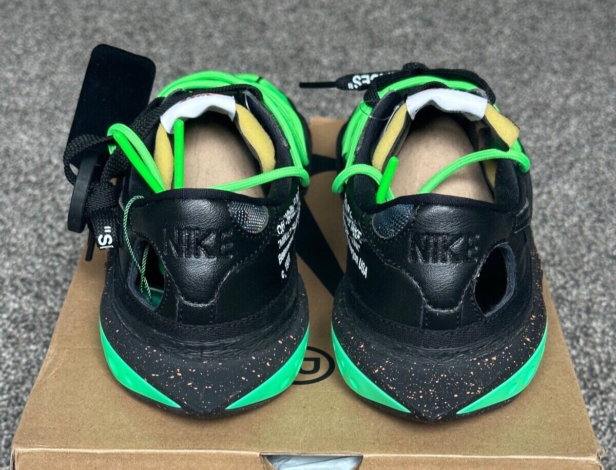 OFF WHITE X NIKE NUOVO Nike Blazer Low x Off White Nero Uomo Taglia 10 ***Mai Indossato***