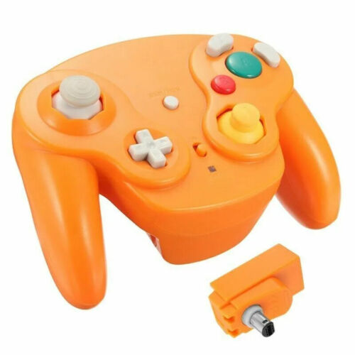 Classic Wireless Game Controller With Adapter Wavebird For Gamecube Retro GC NGC - Picture 2 of 16