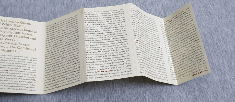 Madonna ~ The Immaculate Collection ( Malaysia Press ) Cassette  - Image 4 of 4