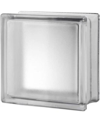 Seves Glass Block 8 x 8 x 4 Arctic Glass Block