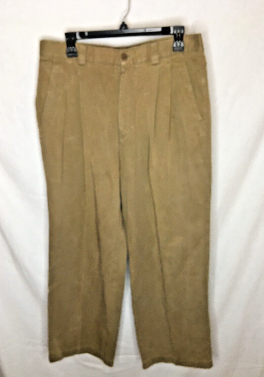 Tommy Bahama Pants Mens 34 Pleated Khaki Relax Trousers #962