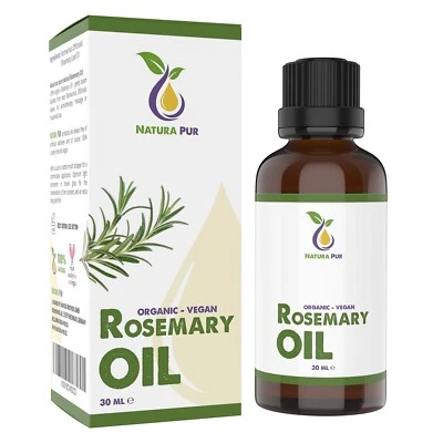 Rosmarinöl BIO 30ml Glasflasche, Ätherisches Rosmarin Öl für Haare & Diffuser - Bild 1 von 4