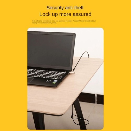 Laptop Lock Notebook Combination Lock Security Cable Protections and Theft - Photo 5/8