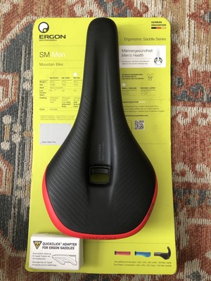 Ergon SM Pro Saddle - Risky Red, Mens, Small/Medium 4260477069320 | eBay