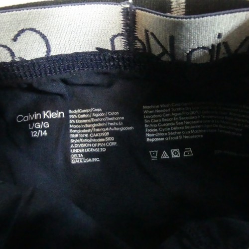 Calvin Klein Underwear Boys Large 12/14 Blue White Gray Boxer Briefs 3 Pair - Picture 3 of 6