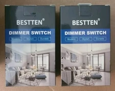 BESTTEN Dimmer Switch, Universal Lighting Control, Model: USP3-LS02-2PK