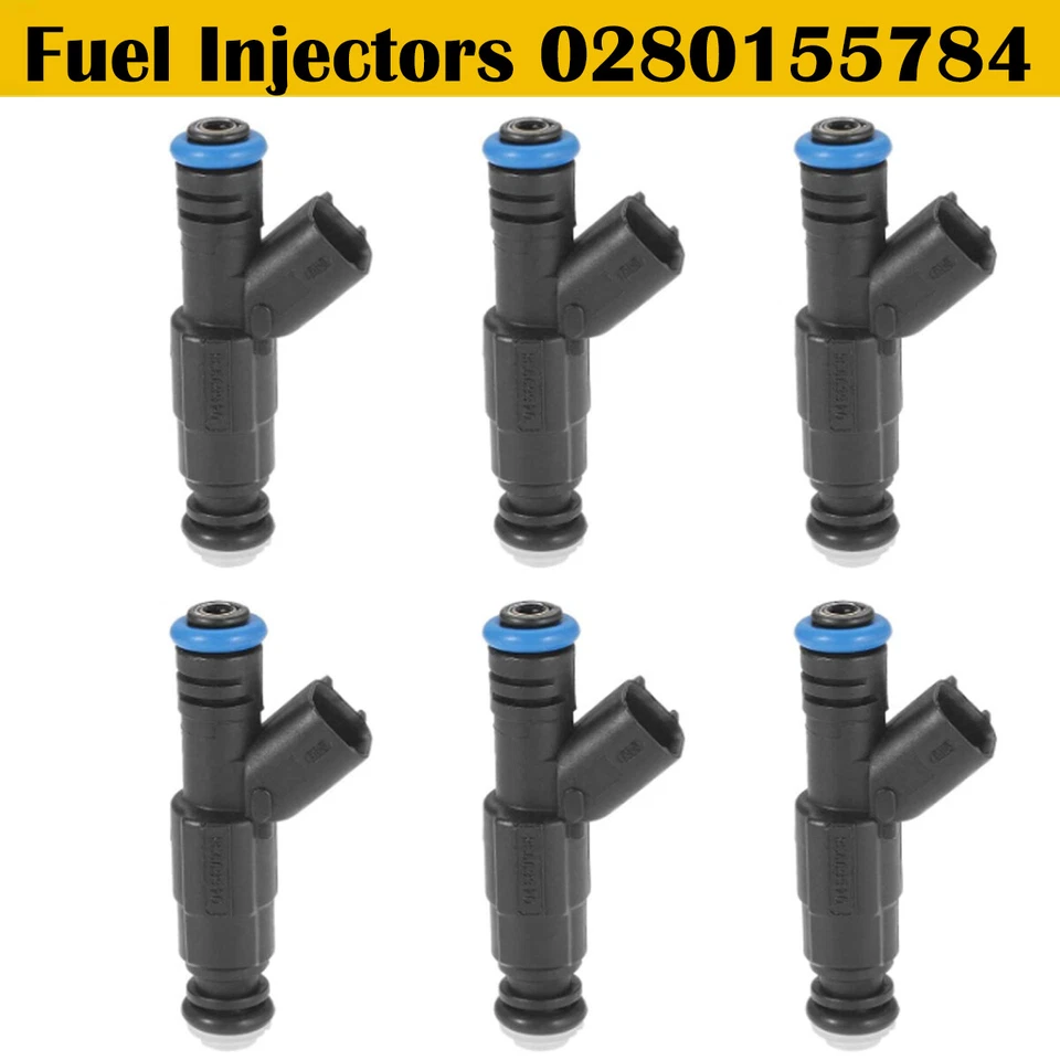 6x Inyectores de combustible originales Bosch OEM 4 orificios para 99-04 Jeep Cherokee Wrangler 4.0 Foto 4 de 4