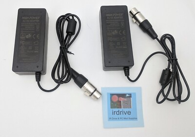 2-Pack: XLR 4-Pin 12V 5A 60w Video Camera Audio Pro AC Power Supply Adapter