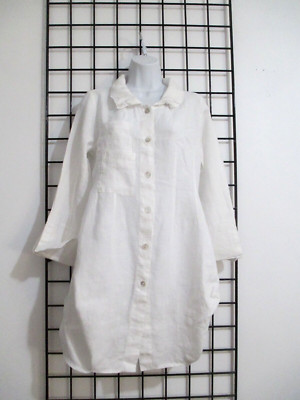 COMFY U.S.A.    SIZE XS==WHITE / LANGENLOOK / TOPPER / COVER UP TUNIC TOP