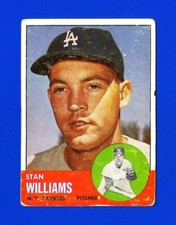1963 Topps SET BREAK #42 STAN WILLIAMS VG+ NEW YORK YANKEES (SB1)