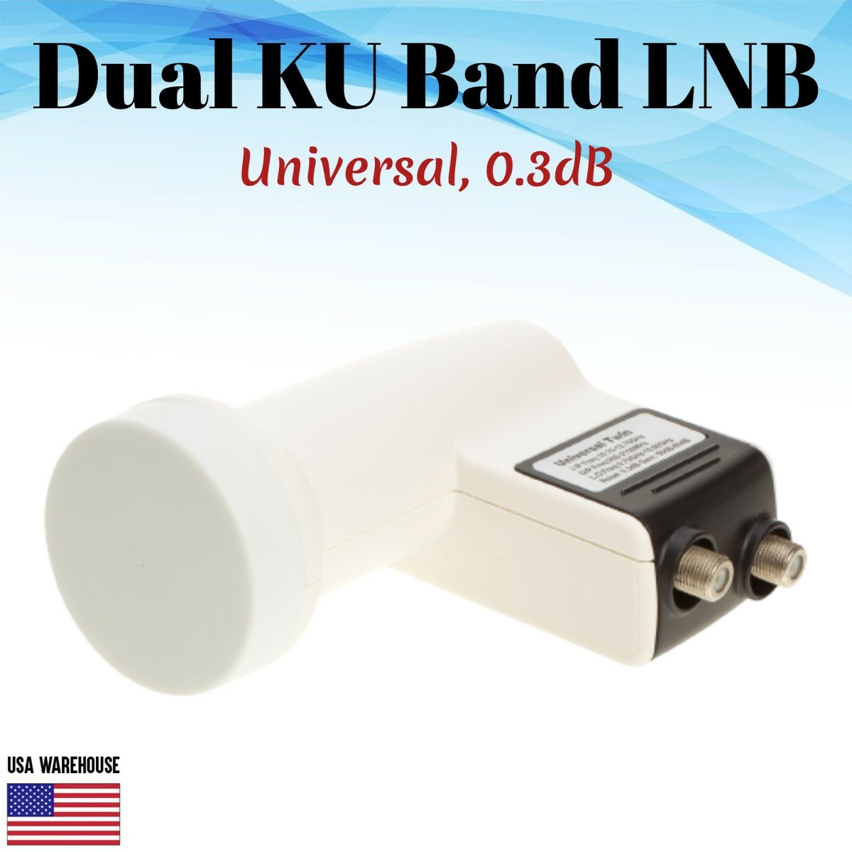 Bande LNB C Et KU Band Ensemble - Pour Récepteur TV Satellite HD - Une Parabole Pour Trois Satellites