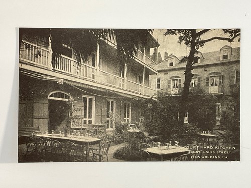 New Orleans, LA Courtyard Kitchen 820 St Louis Street Postcard, A-1