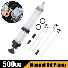 500CC Fluid Extraction Filling Syringe Transfer Liquid Pump Oil Extractor Auto +