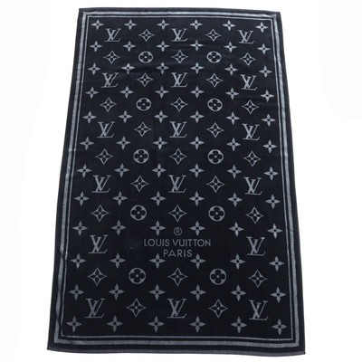 Louis Vuitton Beach Bath Towel Cotton Monogram Eclipse Jacquard  