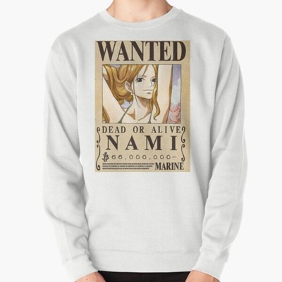 Nami wanted poster Pullover Sweater Made in USA Crewneck