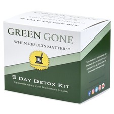 Green Gone Detox Permanent 5 Day Detox 60 Capsules  3 Test strips Exp 12/2026