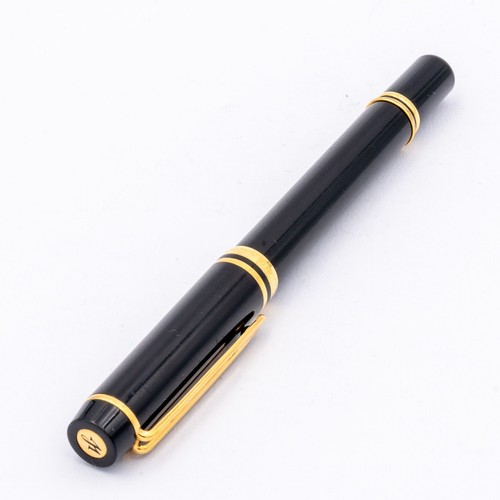 Waterman Le Man 200 Vintage Füller 18K L Schwarz Gold - Picture 2 of 5
