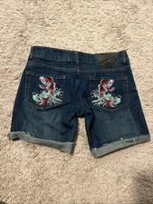 Vintage Ed Hardy Jean Shorts