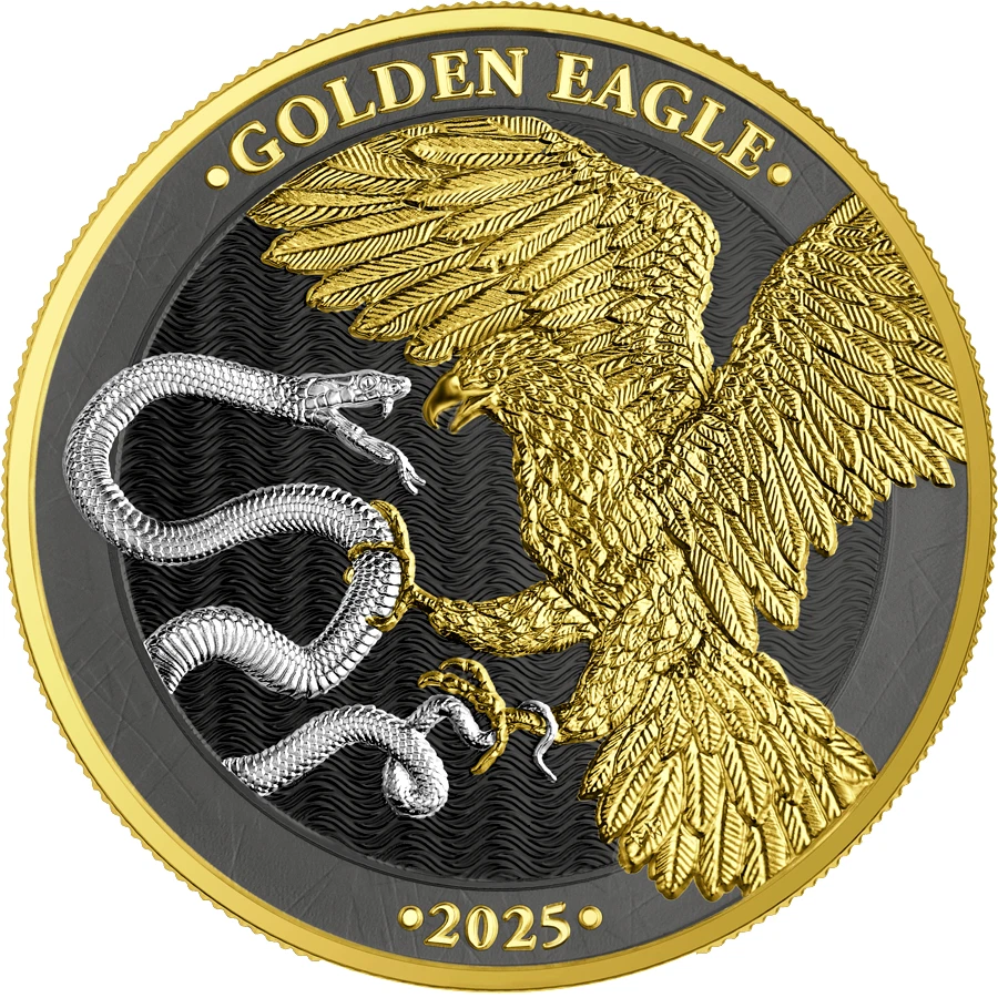 GOLDEN EAGLE 1 kg Silver Coin €30 Euro Malta 2025 only 100pcs very rare coin
