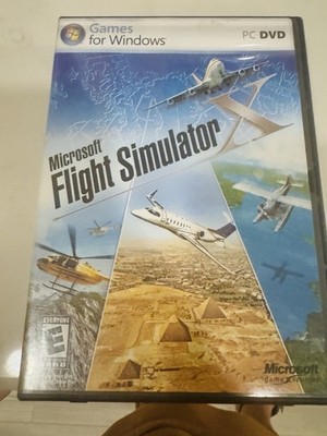  Microsoft Flight Simulator X PC DVD 2 Disc Set Manuals Windows 