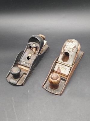 2 Vintage Antique Stanley Block Plane, One Model 110 C