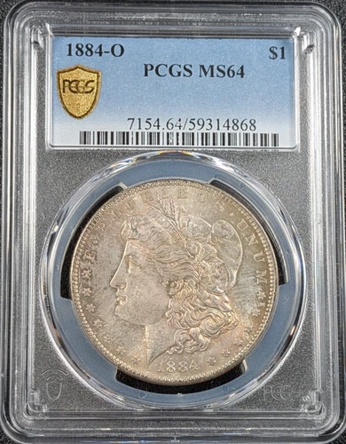 1884-O Morgan Silver Dollar $1 PCGS MS64 STUNNING CRUSTY TONING Ships Free!