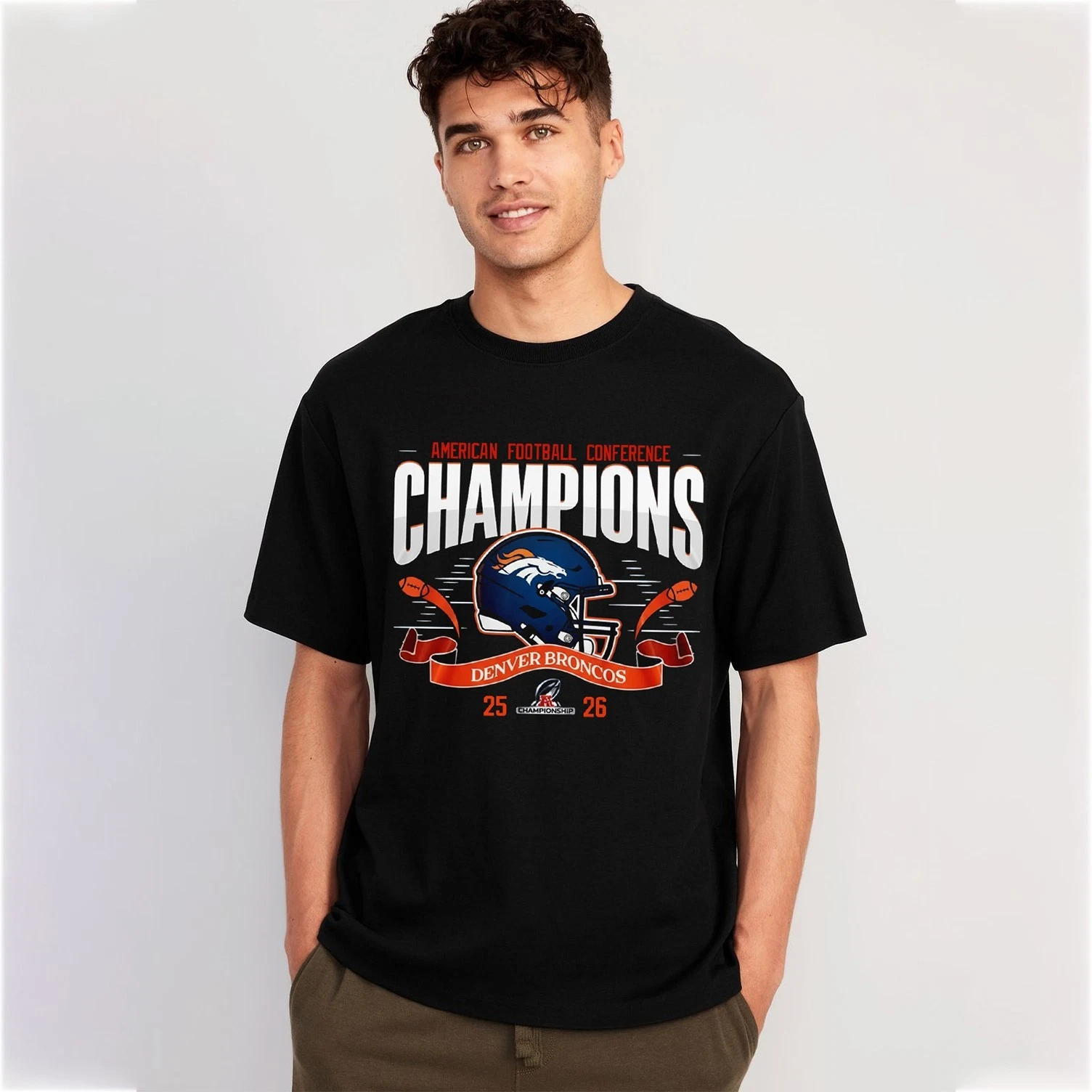 Denver Broncos AFC Champions 2025-26 T-Shirt