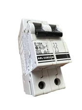 ABL SURSUM 2DU10 CIRCUIT BREAKER, D 10A 2 POLE DIN RAIL, 480Y/277VAC