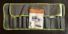 Wolfgang Puck 12 Piece kitchen Utensil Prep Garnishing Set Storage Case Read